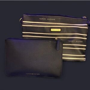 Lot of 2 Tommy Hilfiger Crossbody Bag-Faux Leather Clutch